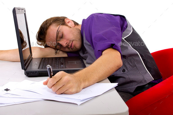 Tax Season / Tired Worker (Misc) Photo Download