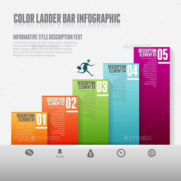 GraphicRiver Color Ladder Bar Infographic 10998357 GraphicRiver Color Ladder Bar Infographic 10998357