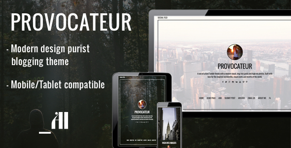 ThemeForest Provocateur Blogging Tumblr Theme 10923588 ThemeForest Provocateur Blogging Tumblr Theme 10923588