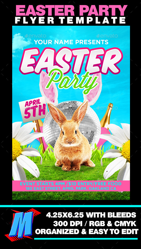 GraphicRiver Easter Party Flyer Template 10998592 GraphicRiver Easter Party Flyer Template 10998592