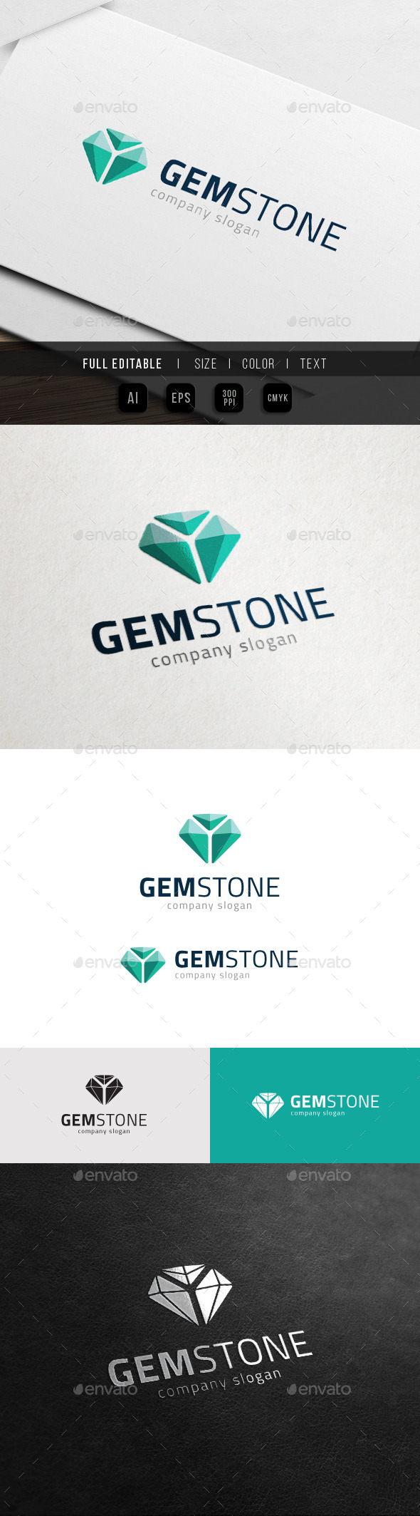 GraphicRiver Gem Stone Game Jewel Media Logo 10998775 GraphicRiver Gem Stone Game Jewel Media Logo 10998775
