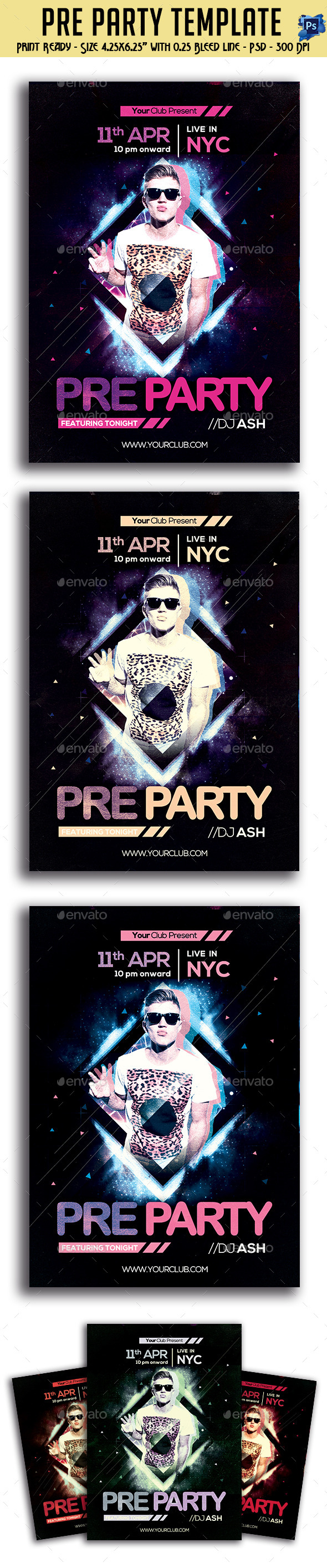 GraphicRiver Pre Party Flyer 10998786 GraphicRiver Pre Party Flyer 10998786