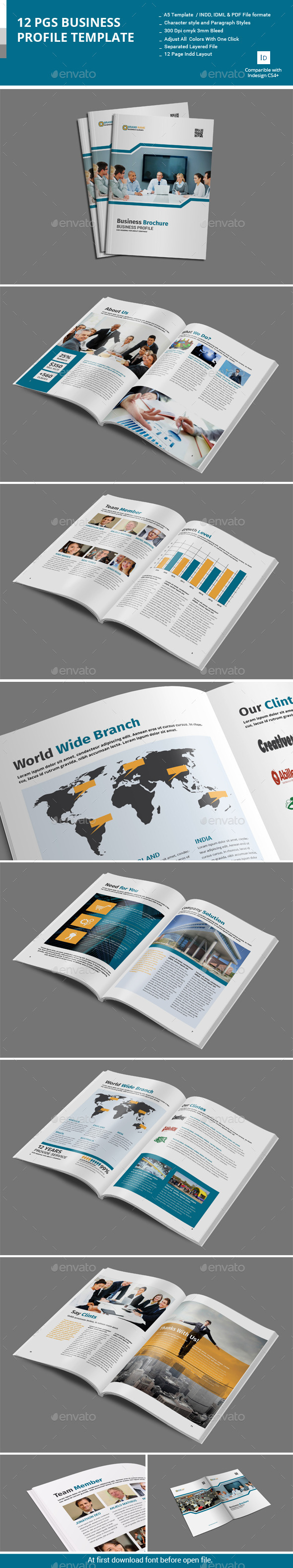 GraphicRiver 12 Pages Business Profile Template 10998830 GraphicRiver 12 Pages Business Profile Template 10998830