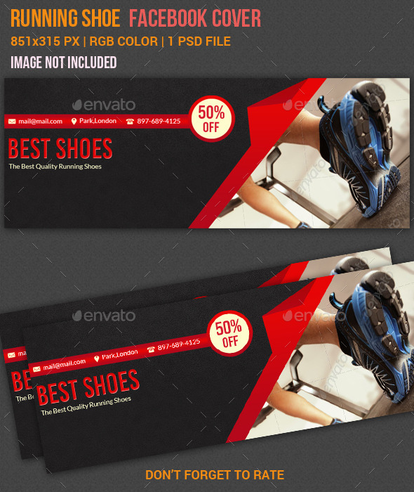 GraphicRiver Running Shoes Facebook Cover 11000007 GraphicRiver Running Shoes Facebook Cover 11000007