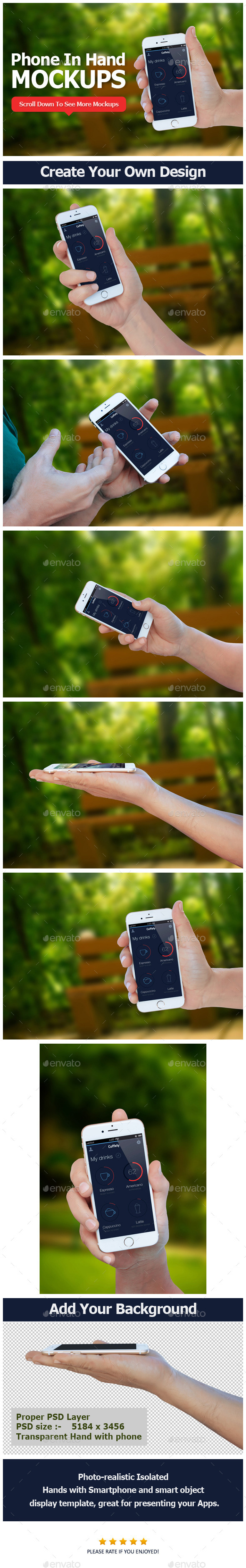 GraphicRiver Smartphone in Hand Mockup 10802940 GraphicRiver Smartphone in Hand Mockup 10802940