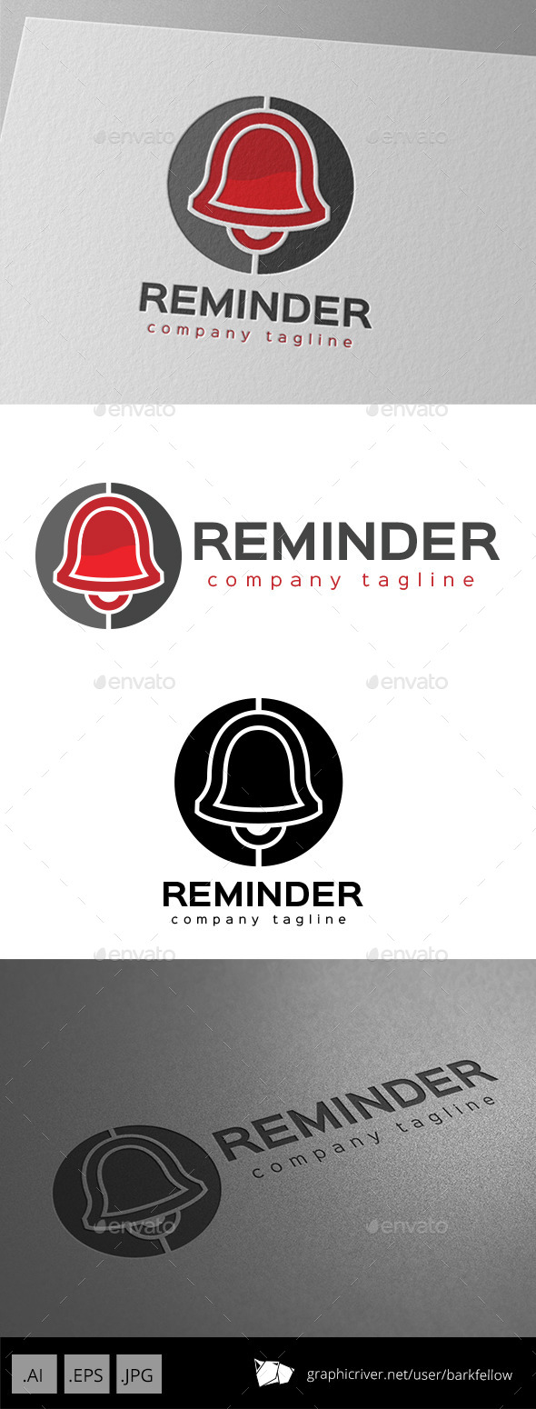 GraphicRiver Bell Reminder Logo Design 11000714 GraphicRiver Bell Reminder Logo Design 11000714