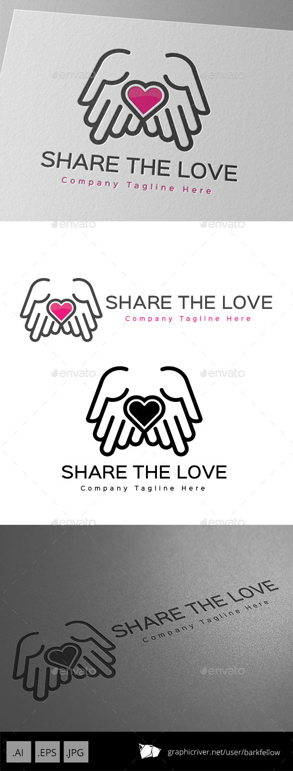 GraphicRiver Share The Love Logo Design 11001088 GraphicRiver Share The Love Logo Design 11001088