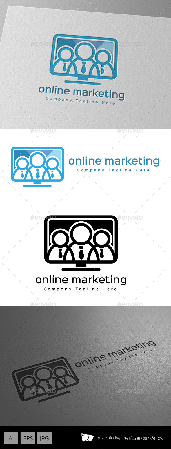 GraphicRiver Online Marketing Monitor Logo Design 11001247 GraphicRiver Online Marketing Monitor Logo Design 11001247