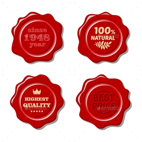 GraphicRiver Wax Stamps 11001498 GraphicRiver Wax Stamps 11001498