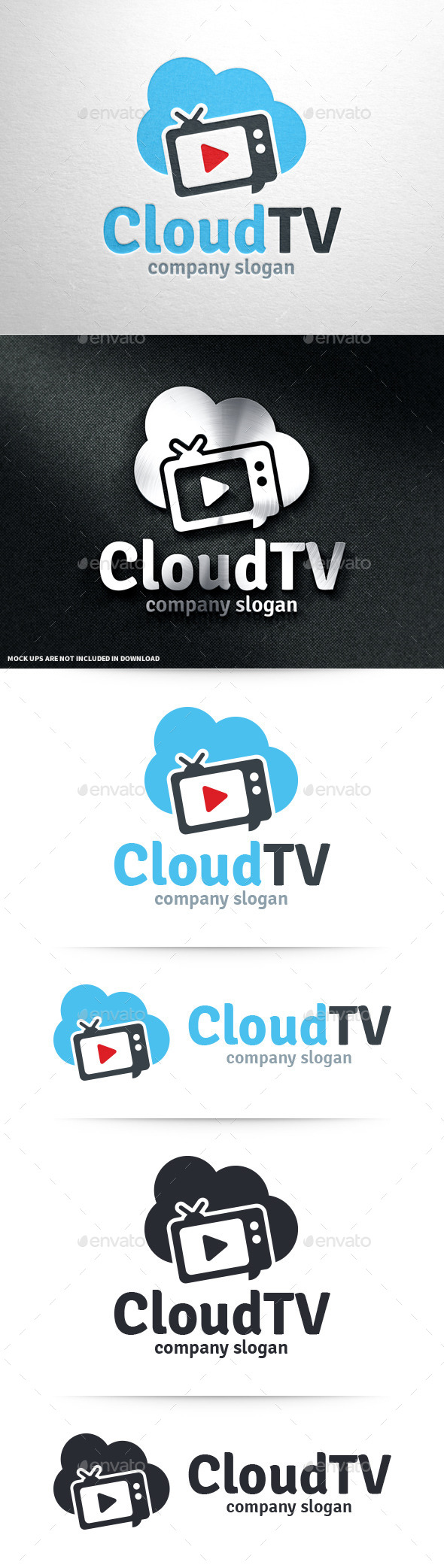 GraphicRiver Cloud TV Logo Template 11001538 GraphicRiver Cloud TV Logo Template 11001538