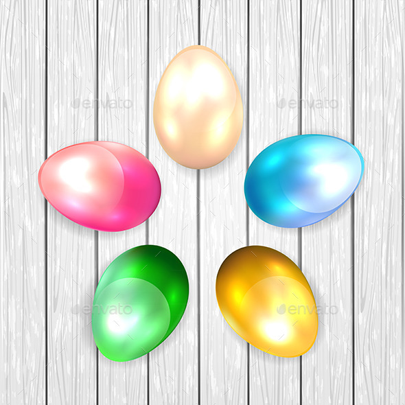 GraphicRiver Colored Easter Eggs on Wooden Background 11002085 GraphicRiver Colored Easter Eggs on Wooden Background 11002085