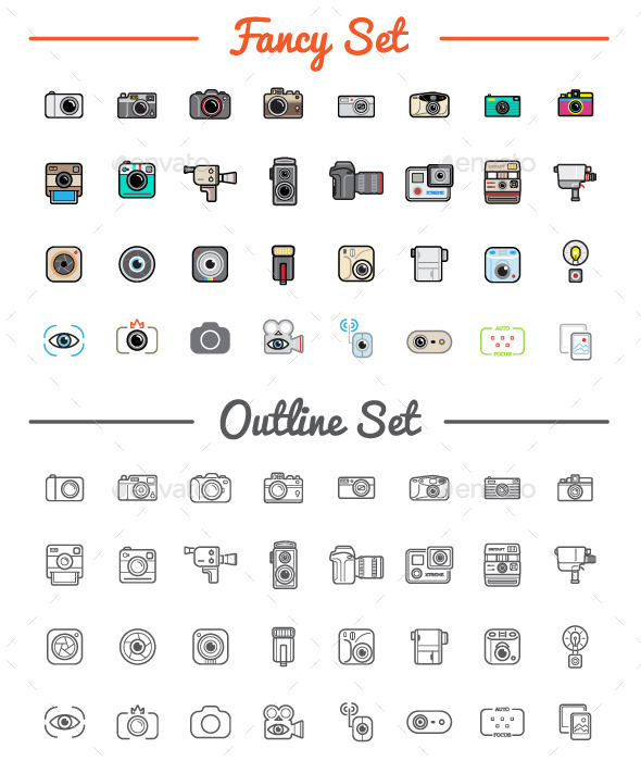 GraphicRiver Great 32&32 Vector Photo Camera Icons Set 11003194 GraphicRiver Great 32&32 Vector Photo Camera Icons Set 11003194