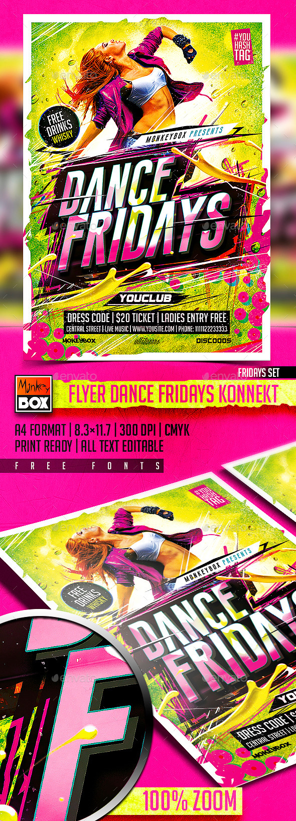 Flyer Dance Fridays Konnekt (Clubs & Parties)