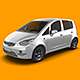 Subcompact Car Mock-Up - GraphicRiver Item for Sale