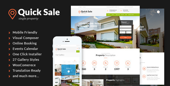 Quick Sale | Single Property Real Estate Theme