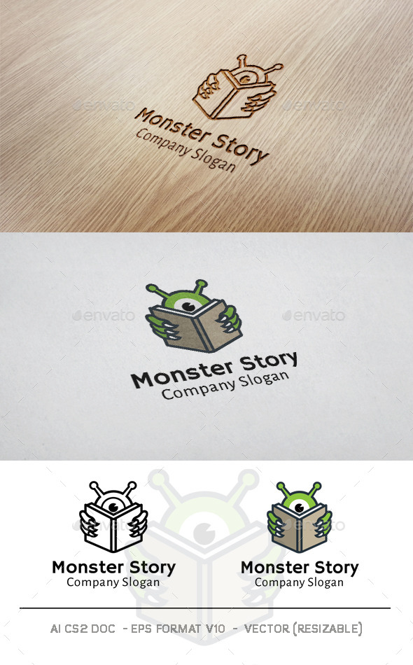GraphicRiver Monster Story Logo 11004628 GraphicRiver Monster Story Logo 11004628