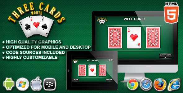 CodeCanyon 3 Cards Monte HTML5 Casino Game 11004679 CodeCanyon 3 Cards Monte HTML5 Casino Game 11004679