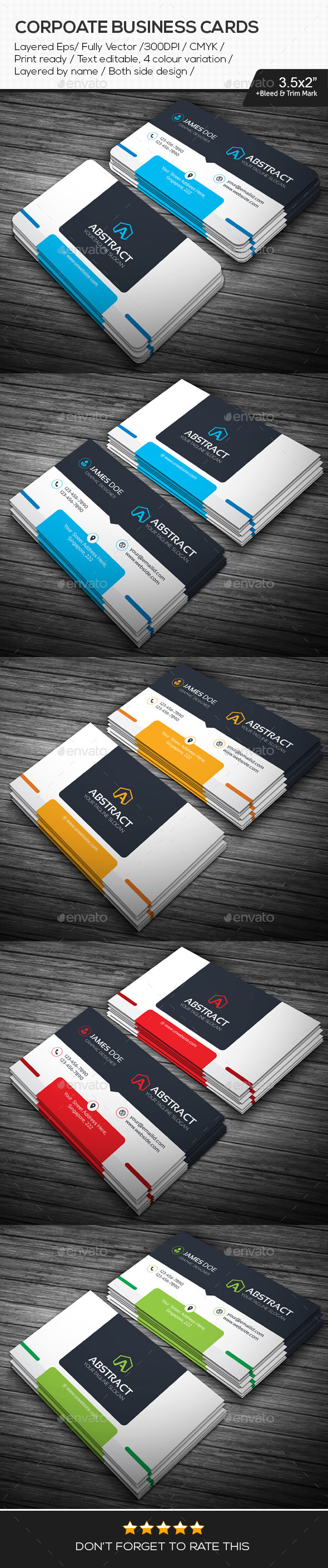 Creative Corporate Business Cards (Corporate)