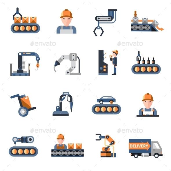 Production Line Icons (Business)