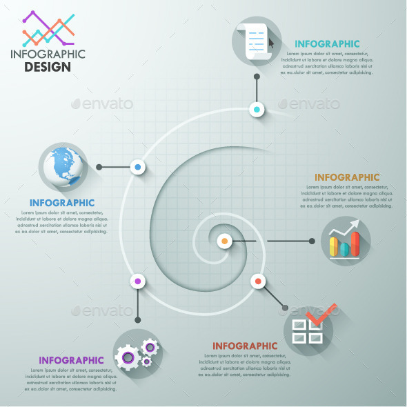 GraphicRiver Modern Infographic Spiral Template 11007800 GraphicRiver Modern Infographic Spiral Template 11007800