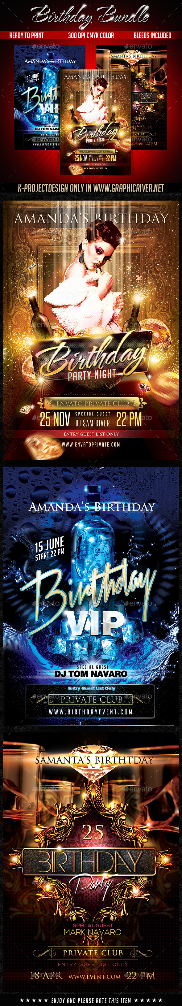 GraphicRiver Birthday Bundle 11008039 GraphicRiver Birthday Bundle 11008039
