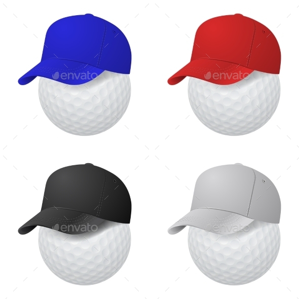 Set of Caps on Golf Balls (Sports/Activity)