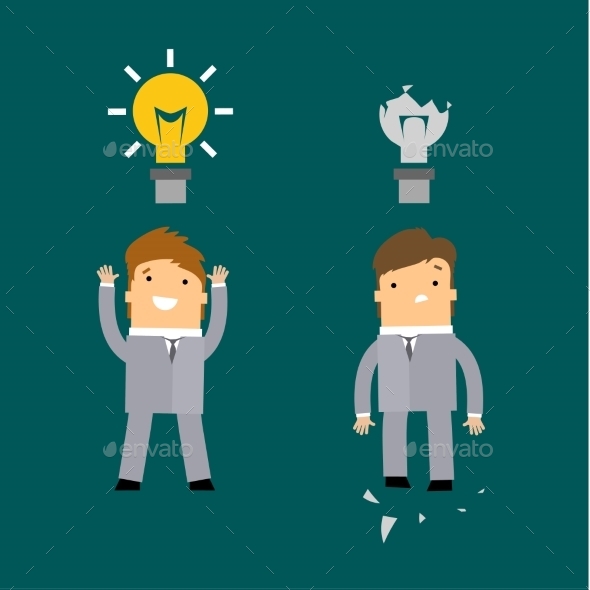 GraphicRiver Businessman with Glow Light Bulb 11009992 GraphicRiver Businessman with Glow Light Bulb 11009992