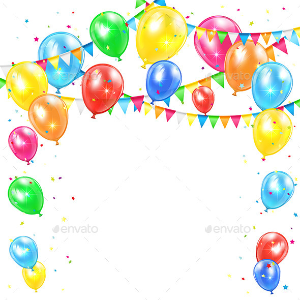 GraphicRiver Holiday Background with Balloons 11010565 GraphicRiver Holiday Background with Balloons 11010565
