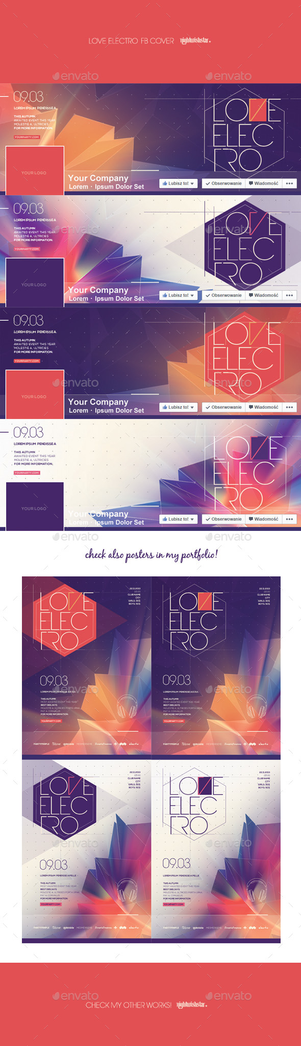 GraphicRiver Love Electro Facebook Timeline Cover 11010601 GraphicRiver Love Electro Facebook Timeline Cover 11010601