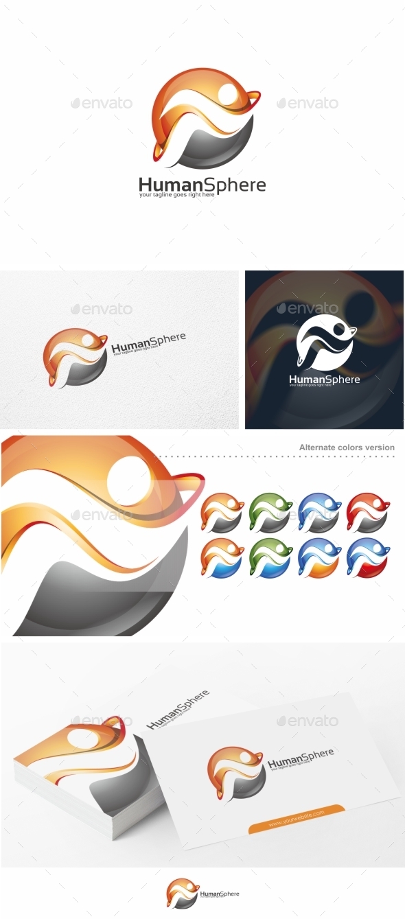 Human Sphere / People - Logo Template (Humans)