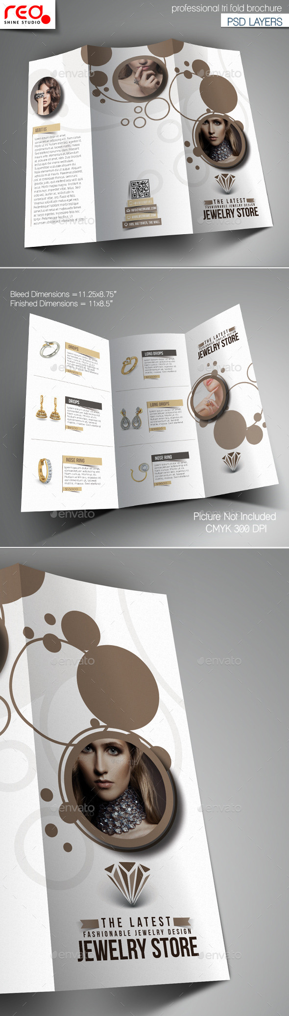 GraphicRiver Jewelry Store Trifold Brochure Template 11011133 GraphicRiver Jewelry Store Trifold Brochure Template 11011133