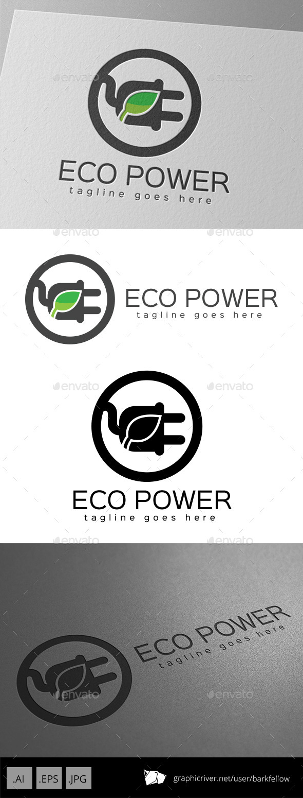 Eco Power Logo Design (Nature)