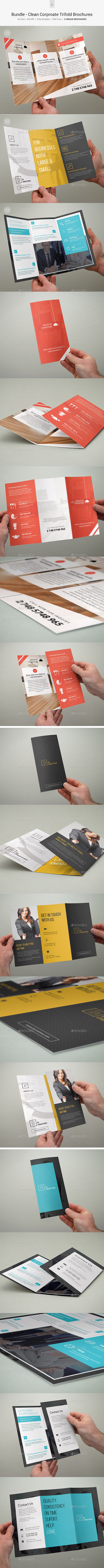 GraphicRiver Bundle Clean Corporate Trifold Brochures 01 10968281 GraphicRiver Bundle Clean Corporate Trifold Brochures 01 10968281