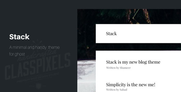 Stack - A minimal theme for ghost