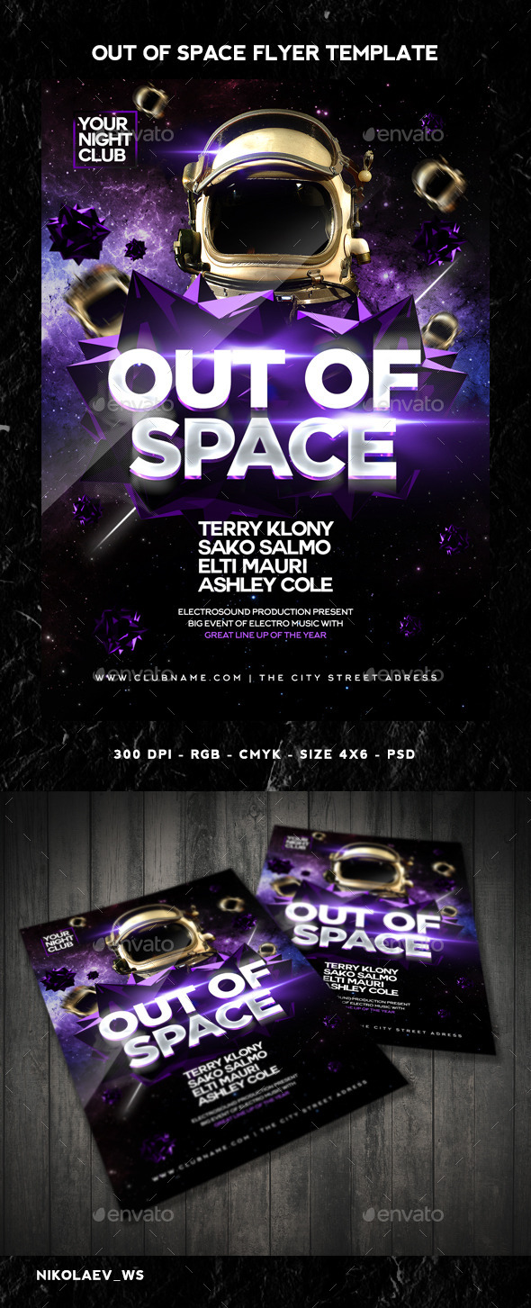 GraphicRiver Out of Space Flyer 10983422 GraphicRiver Out of Space Flyer 10983422