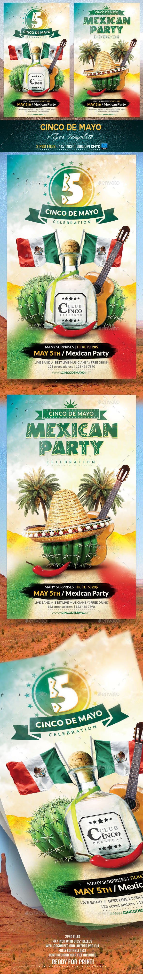 GraphicRiver Cinco de Mayo Flyer Template v2 11012493 GraphicRiver Cinco de Mayo Flyer Template v2 11012493