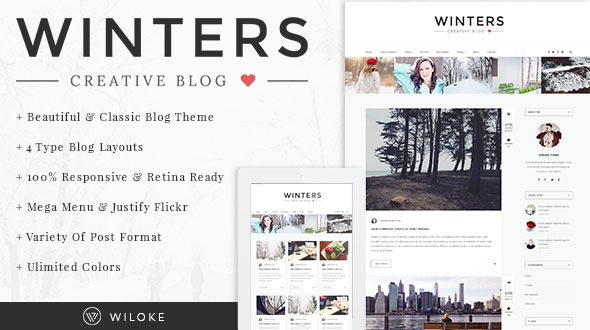 ThemeForest Winters Blog Wordpress Theme 11012757 ThemeForest Winters Blog Wordpress Theme 11012757