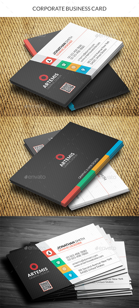 GraphicRiver Corporate Business Card 11015558 GraphicRiver Corporate Business Card 11015558