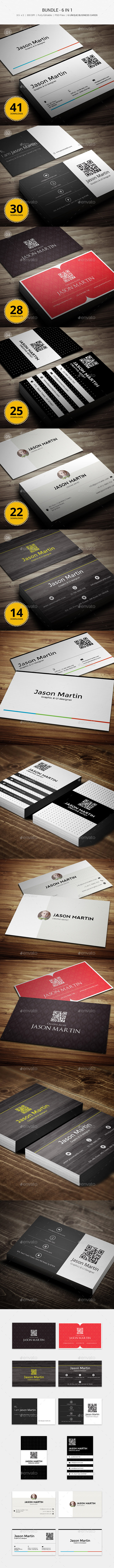 GraphicRiver Bundle 6 in 1 Business Cards 93 11015572 GraphicRiver Bundle 6 in 1 Business Cards 93 11015572