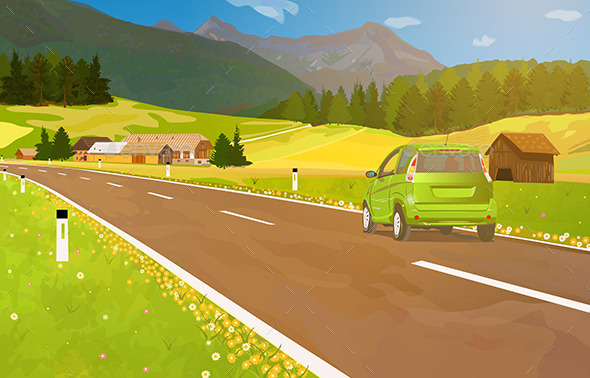 GraphicRiver Car Travel 11015650 GraphicRiver Car Travel 11015650