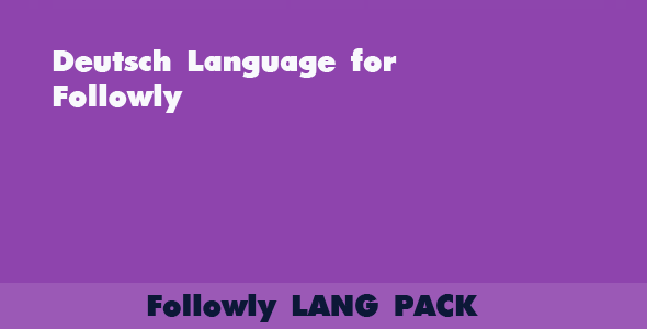 CodeCanyon Deutsch Language for Followly 11015685 CodeCanyon Deutsch Language for Followly 11015685