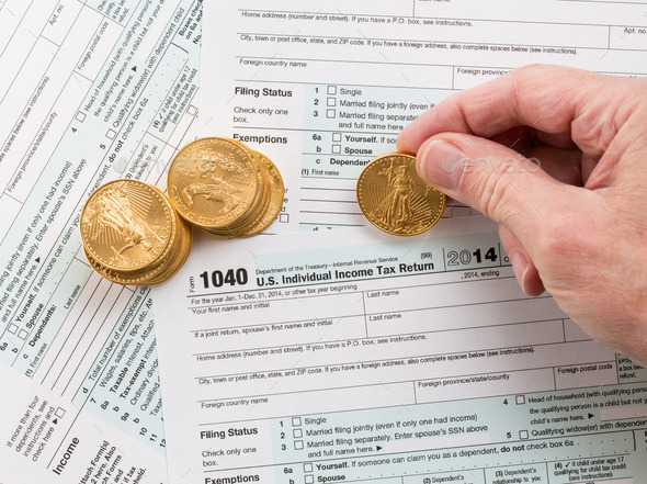 Solid gold coins on 2014 form 1040