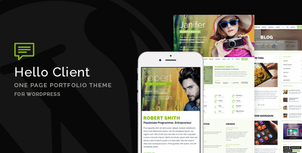 Hello Client - One Page Portfolio Theme for WordPress