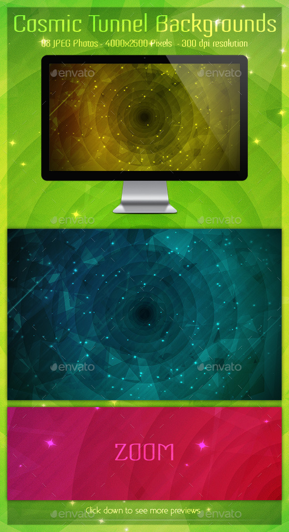 GraphicRiver Cosmic Tunnel Backgrounds 11017433 GraphicRiver Cosmic Tunnel Backgrounds 11017433