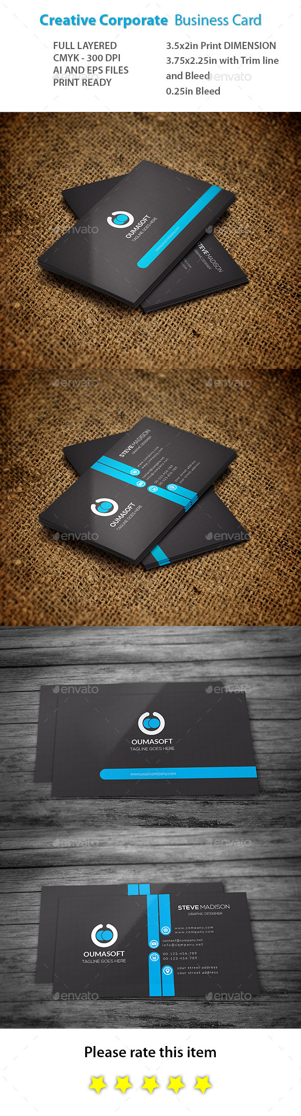 GraphicRiver Creative Corporate Business Card 11018148 GraphicRiver Creative Corporate Business Card 11018148