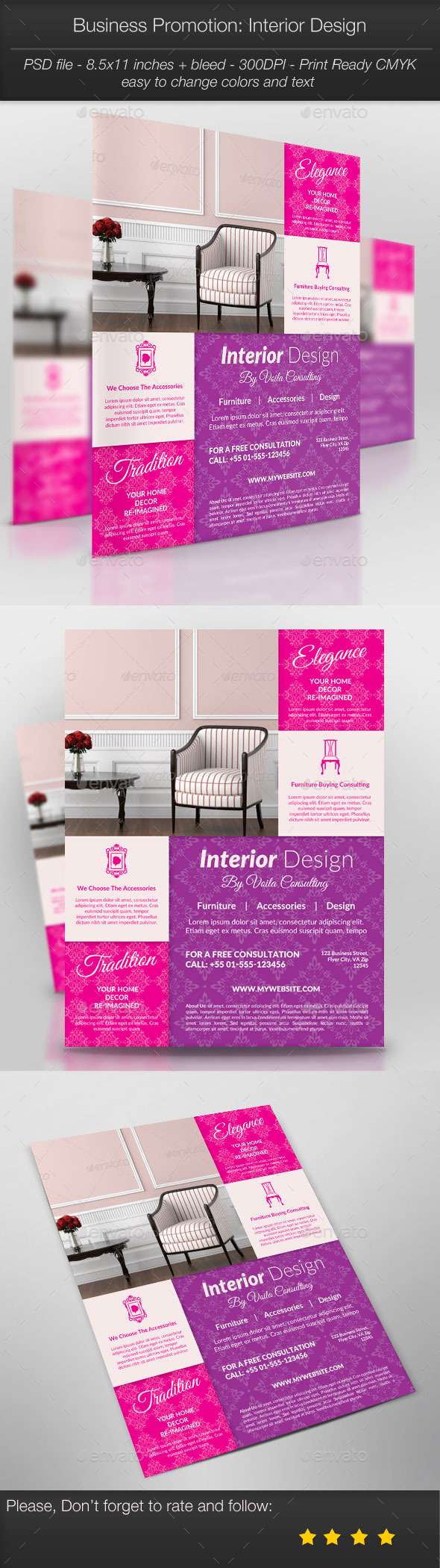 Business Promotion: Interior Design (Flyers)