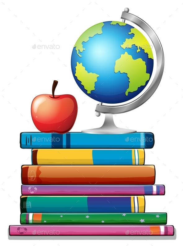 GraphicRiver Books and Globe 11020029 GraphicRiver Books and Globe 11020029