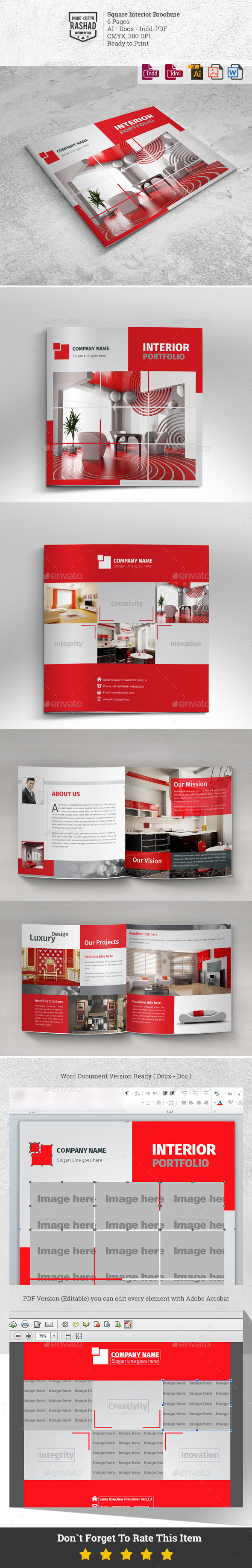 GraphicRiver Square Interior Brochure 6 Pages 11021383 GraphicRiver Square Interior Brochure 6 Pages 11021383