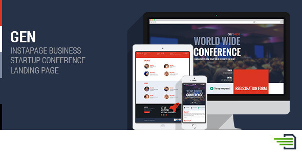 Gen - Business Startup Conference Landing Page