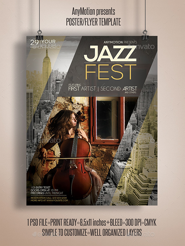 GraphicRiver Jazz Fest Flyer Print Template 11022807 GraphicRiver Jazz Fest Flyer Print Template 11022807